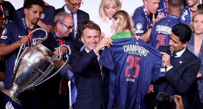 Macron Hosts PSG at Élysée Palace After Historic Champions League Triumph