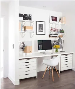 Work Desk Shelves and Storage Solutions